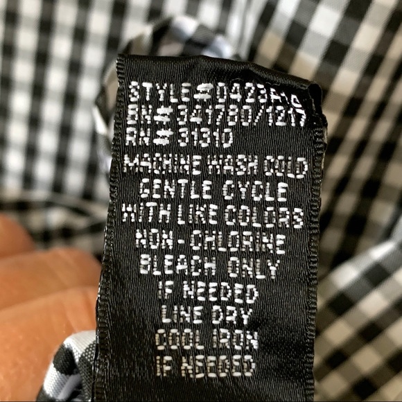 AGB Gingham Mixed Media Blouse—SZ. Small - Picture 8 of 11